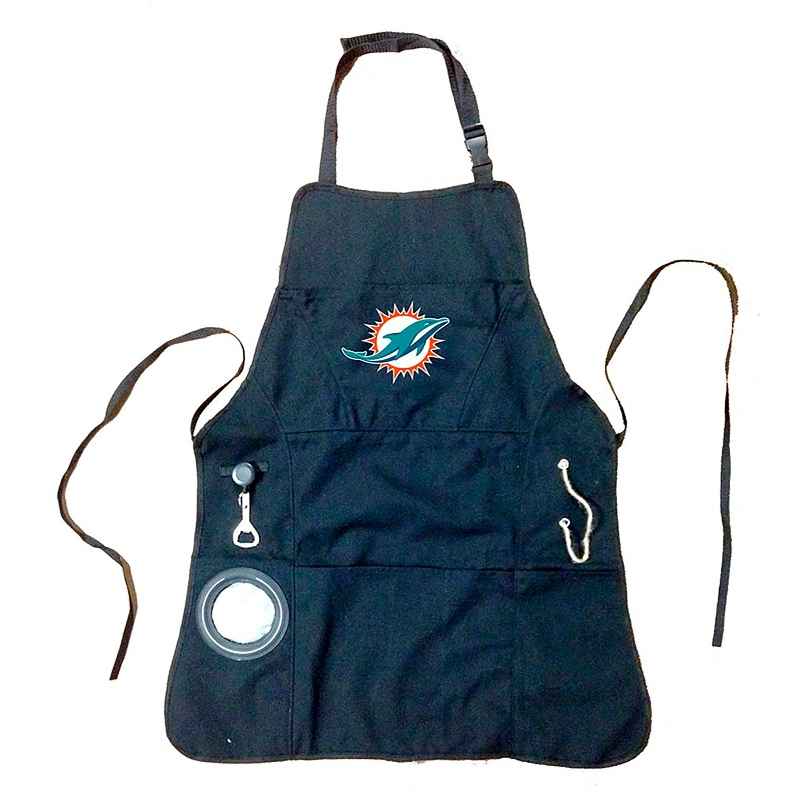 Deluxe Cotton Canvas NFL Team Pride Grilling/Cooking Apron - Miami Dolphins